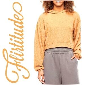 Flirtitude Hooded V-Neck Sweater for Fall in Gorgeous Pumpkin Ale 🧡
